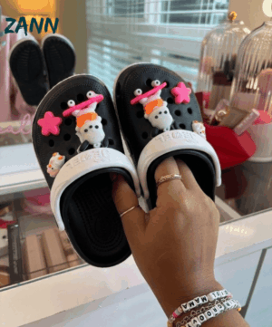 كروكس بيبي اسود مستورد مقاسات (25-30)