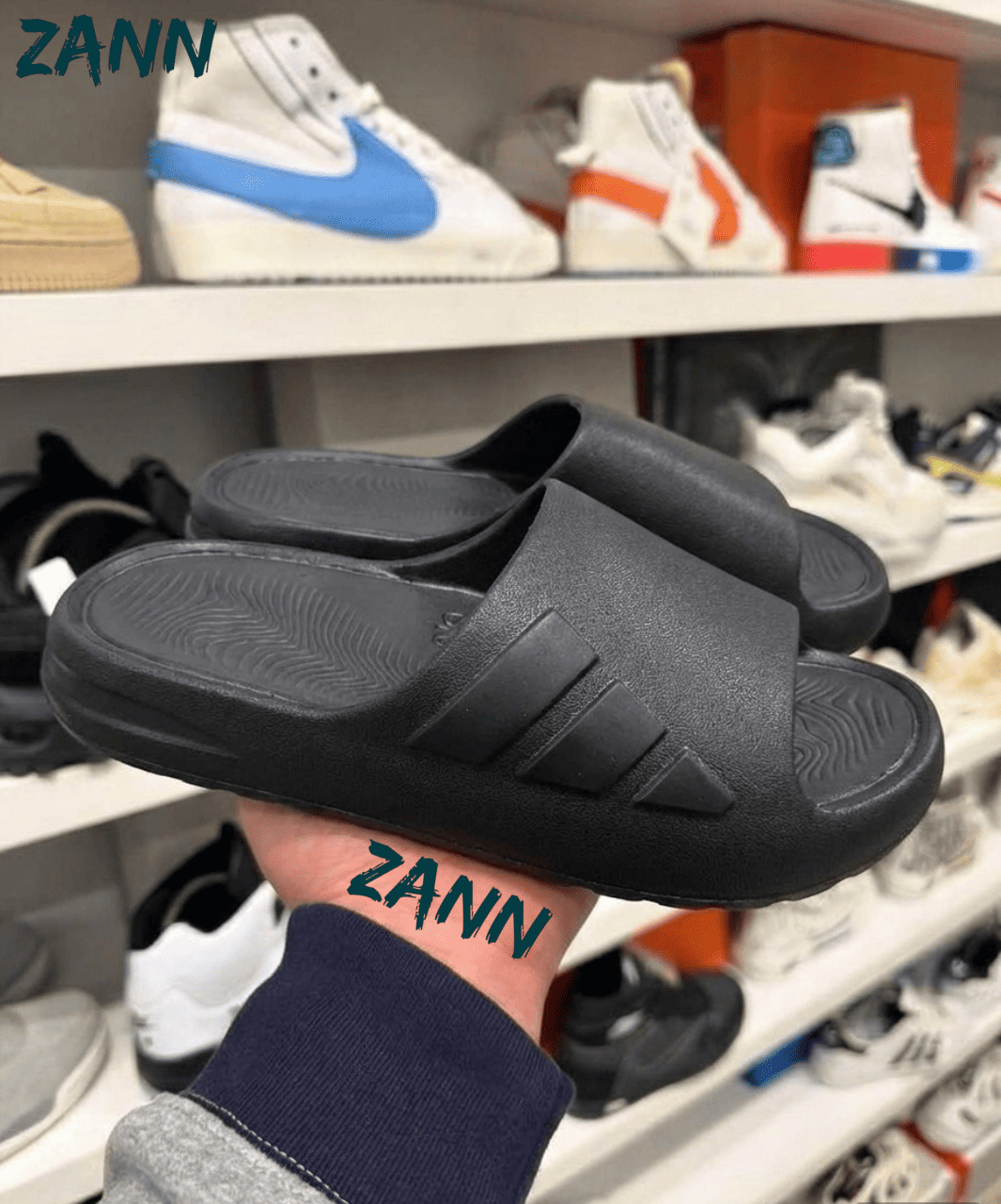 شبشب رجالي اسود ايفا Adidas